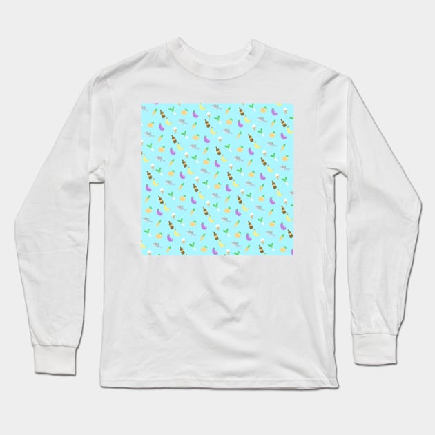 vocaloid pattern Long Sleeve T-Shirt by casserolestan